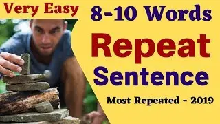 PTE Health: 8 -10 Words Repeat Sentence Practice - Very Easy to Repeat - PTE Health 2019