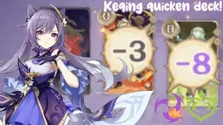 Keqing quicken deck in Heated Battle mode is CRAZY!! Genshin Impact TCG