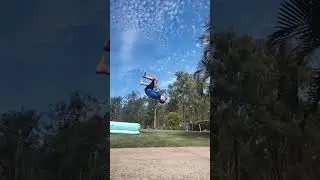 backflip onto grass