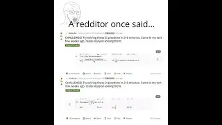 A Redditor once said...