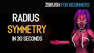 Radius Symmetry in ZBrush in 30 seconds