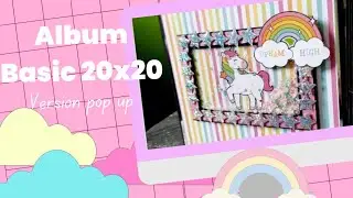 PRESENTATION ALBUM POP UP WONDERFUL ACTION | BASIC 20*20 | 80 photos | Chat Scrap |