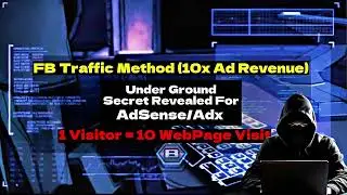 (Adsense/Adx Arbitrage) FB Bulk Traffic+Monetag Loading Underground Method (10x PageViews & Revenue)
