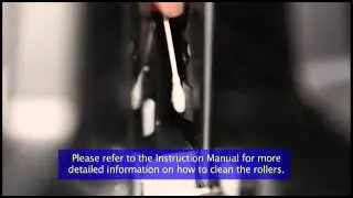 Cleaning the Scanning Glass and Rollers of a Canon CR190i