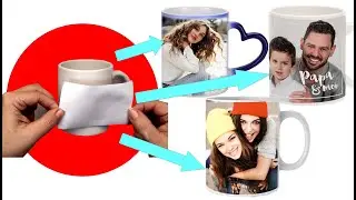 Cómo TRANSFERIR una IMAGEN a una TAZA de Cerámica | DIY Fácil | Ideas de Regalos Originales