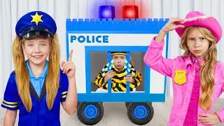 Barbie police chase adventure with Slava