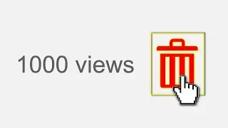 I'm deleting this video after 500 views