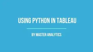 Using Python in Tableau