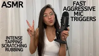 ASMR | Fast and Aggressive Mic Triggers