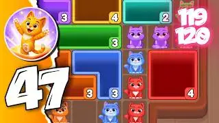 Lv. 119-120 Almost Impossible?! | Catdom: Color Hole Gameplay Walkthrough 47 (Android, iOS)