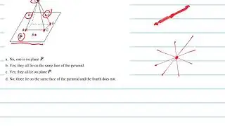 Are points A, B, C and D coplanar?