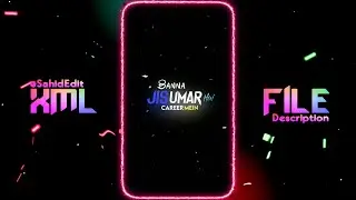 JIS UMAR MEIN CAREER💞😔NEW TREND XML FILE😎 ATTITUDE XML FILE🥵New trending hindi xml for alight motion