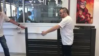 התקנת גדר דקורטיבית מאלומיניום ללא ריתוכים או קידוחים