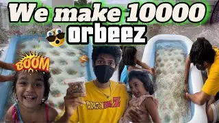 We make ten thousand Orbeez in swimming pool🤯 🏊‍♀️ | my sister gets angry 😤 #saanvikashree