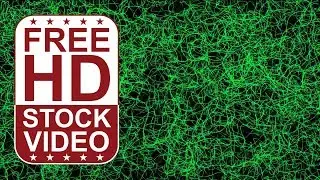 Free Stock Videos – abstract animated green threads moving seamless loop 2D animation