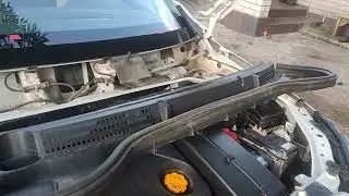 установка сетки воздухозаборника Веста