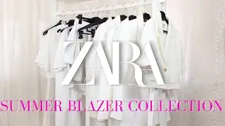 ZARA BLAZER COLLECTION  EXPENSIVE WHITE BLAZER MUST HAVE SUMMER 2021 NEW IN
