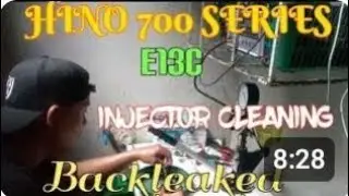 HINO E13C INJECTOR CLEANING
