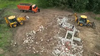 ЗАЧЕМ ЕГО ЛОМАТЬ? ДЕМОНТИРОВАЛИ ОТЛИЧНЫЙ ФУНДАМЕНТ ИЗ МОНОЛИТА И УВЕЗЛИ ВЕСЬ БОЙ 
