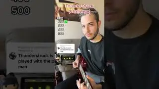 Thunderstruck (picked) BPM Challenge 🎸🤟🏻 