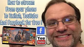 How to stream games from your android/iPhone to YouTube, Twitch and Facebook for free 2020 !!