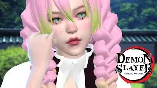 THE SIMS 4: CREATING SIM MITSURI KANROJI + DOWNLOAD (🎋👹 KIMETSU NO YAIBA)