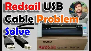 Redsail plotter usb cable probleme #flexisign #radiumart #stickers #coreldraw #plugins #usb #problem