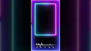 Butterfly Black screen video | neon frame | Black Screen Video | glowing neon effect | neon effect