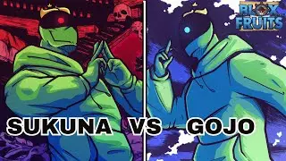 Gojo VS Sukuna, but I recreated it in Blox Fruits! (Blox Fruits)