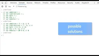 JavaScript - Operators Lab