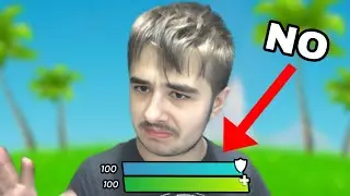 CHALLENGE GIOCO TUTTA LA PARTITA SENZA BARRA DELLA VITA SU FORTNITE
