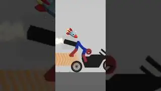 Pikachu in Stickman Dismounting #shorts #trending #stickwarlegacy #funny Void Stick #spiderman