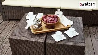Садовая мебель из штампованного пластика с имитацией ротанга B:rattan (Италия)