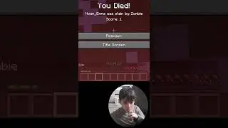 The Zombie Encounter that Started It All // Minecraft Shorts #shorts