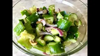 Smashed cucumber salad