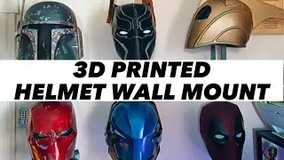 3D printed helmet wall mount | simple way to display your helmets