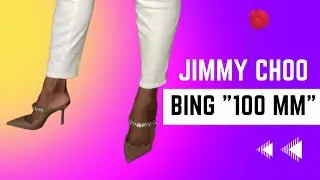 I think I'm in love... with the nude Jimmy Choo Bing 100mm mules! 