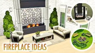 5 Fireplace Ideas / The Sims 4 Base Game / 5 Идей Каминов / Симс 4 Базовая Игра