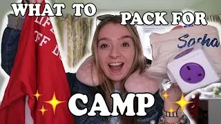 WHAT TO PACK FOR CAMP// PACK WITH ME