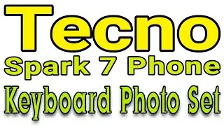 Tecno spark 7 phone | Set photo on keyboard...