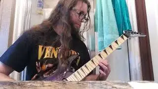Sloppily playing some Dwelling of Doom (Castlevania 2) on my new guitar 😊