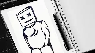 How to Draw Marshmello | Art Videos | Easy Drawing Ideas