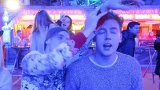 Joe waving his hands and annoying Josh