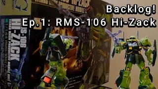 Building Gunpla Hi-Zack Kit From Den-Den Town - Backlog! Episode 1