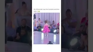cute baby girl performing on stage as a model😆 #shorts #staus #viral