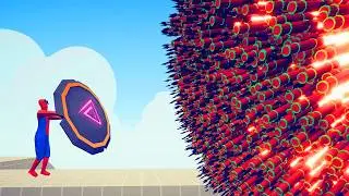 SPIDERMAN REFLECT SHIELD vs MULTIPLE PROJECTILES | TABS - Totally Accurate Battle Simulator