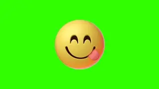 yummy emoji 😋 Green screen video free download - Free copyright