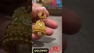 Gold Jhumki Design Weight and Price #goldpot #goldearringsdesigns #tanishqjewellery