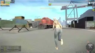 Mini Spar Session. Red Ribbon Army vs Unyu Unyu Cops. Linchen POV [APB RELOADED HAN]