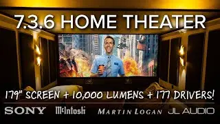 MASSIVE 7.3.6 Home Theater w/ 179